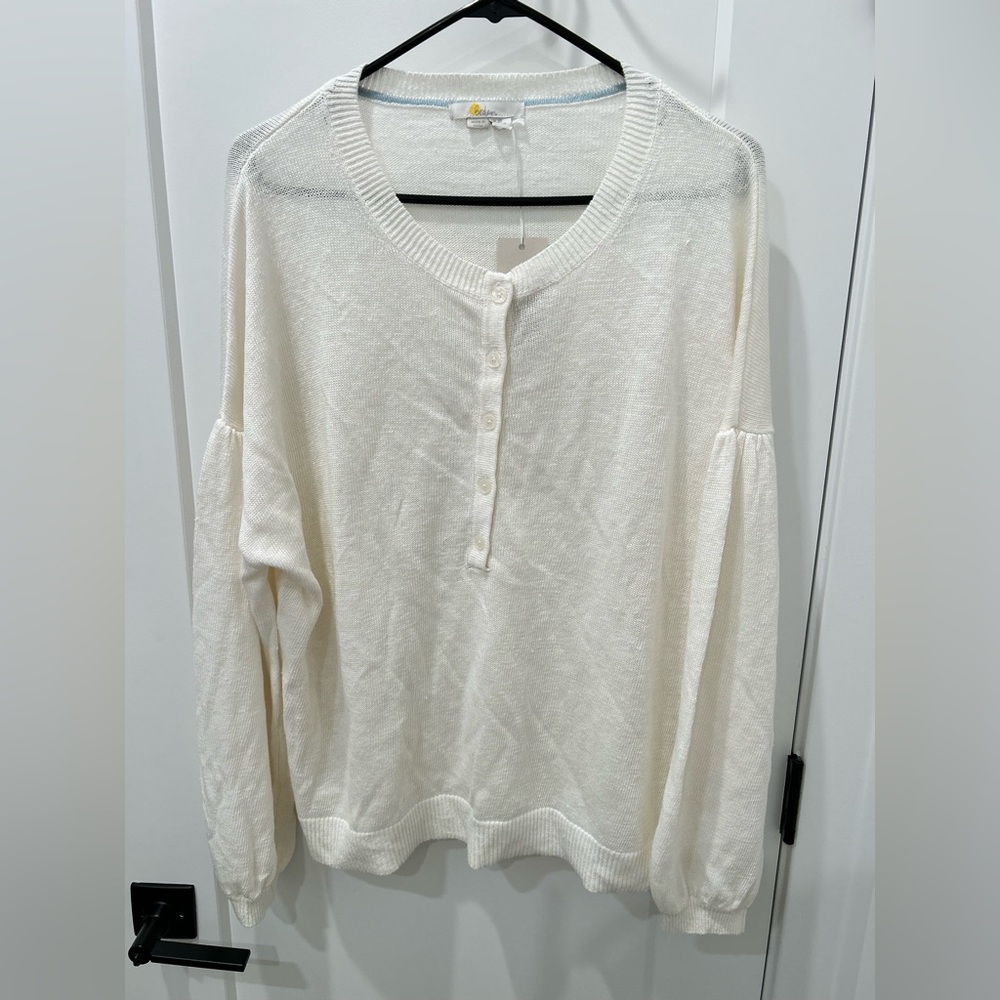 Boden Linen Cream Women's Top